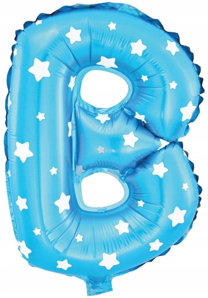 

Balon Niebieski Litera B foliowy 80cm na urodziny