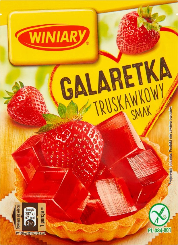 Želatina jahodová Winiary 22x71 g