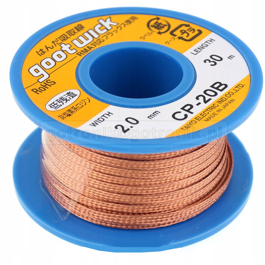 

CP-20B plecionka miedziana 2,0mm 30metrów Gootwick