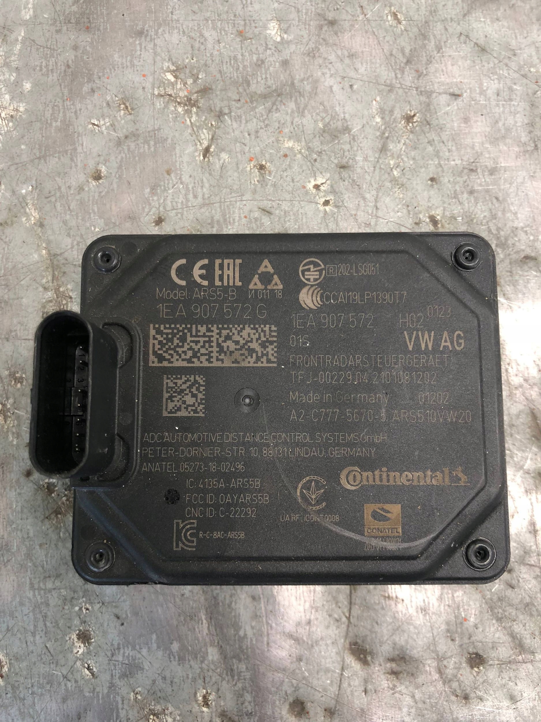 RADAR SENSOR DISTRONIC VW 1EA907572G