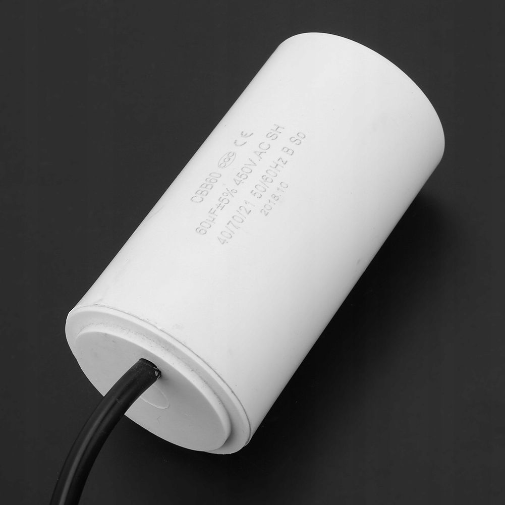 Kondensator Rozruchowy 60 uF 450V AC Pojemność 60 µF