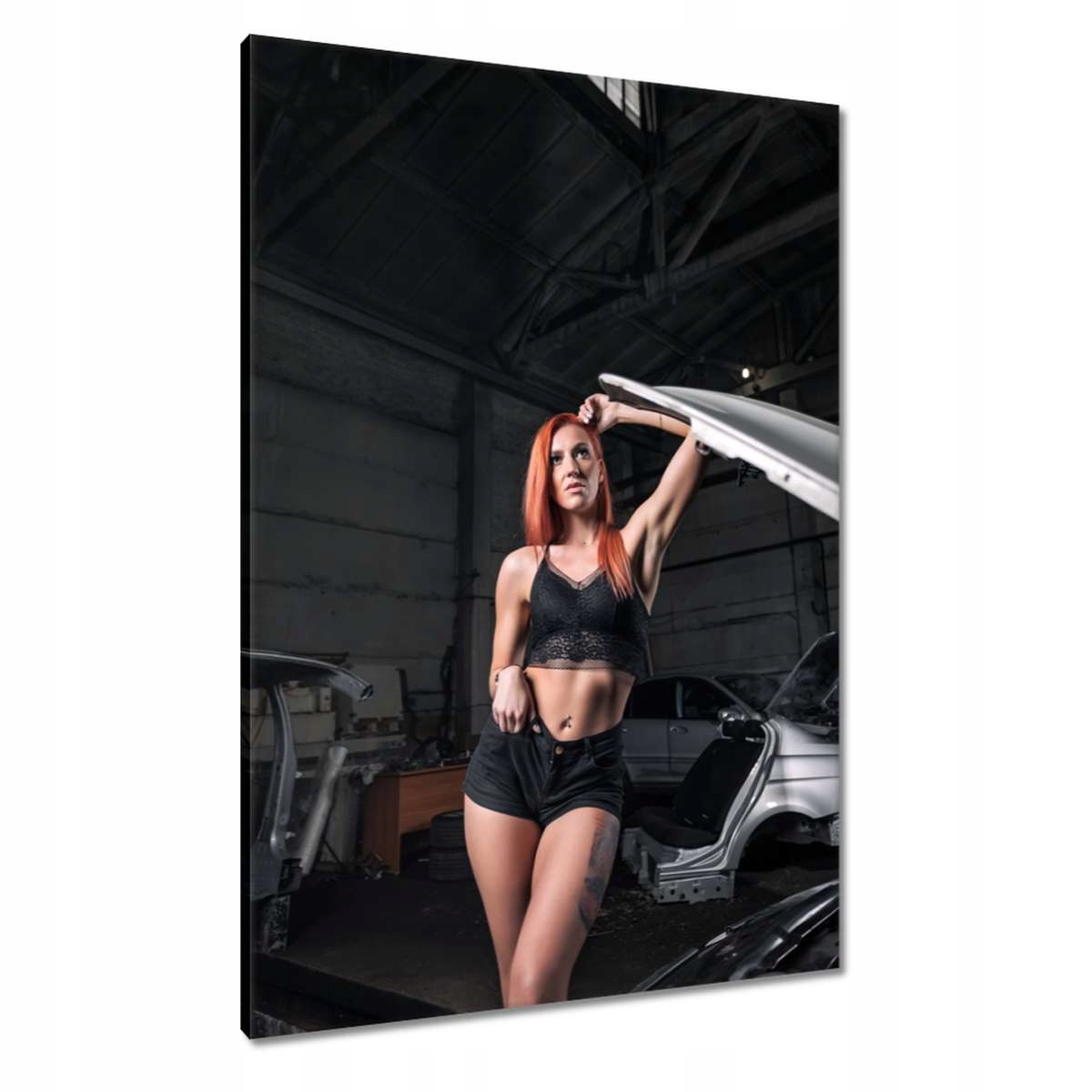 Obrazy 70x100 Ruda pod kapotou Maska Auto