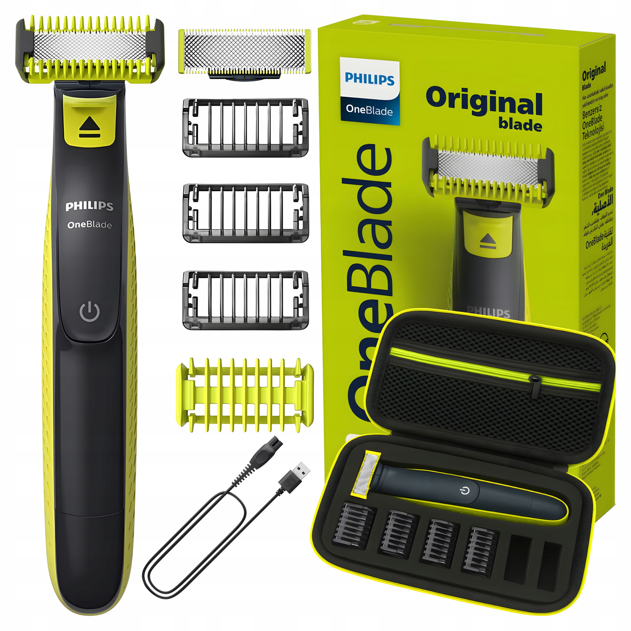 Holicí Strojek Philips OneBlade QP2824/10 pro holení a styling vousů Pouzdro