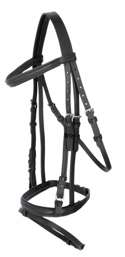 Ogłowie dla konia Covalliero Standard czarne Cob