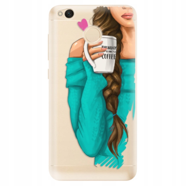 Silikonowe etui iSaprio My Coffe and Brunette Girl do Xiaomi Redmi 4X