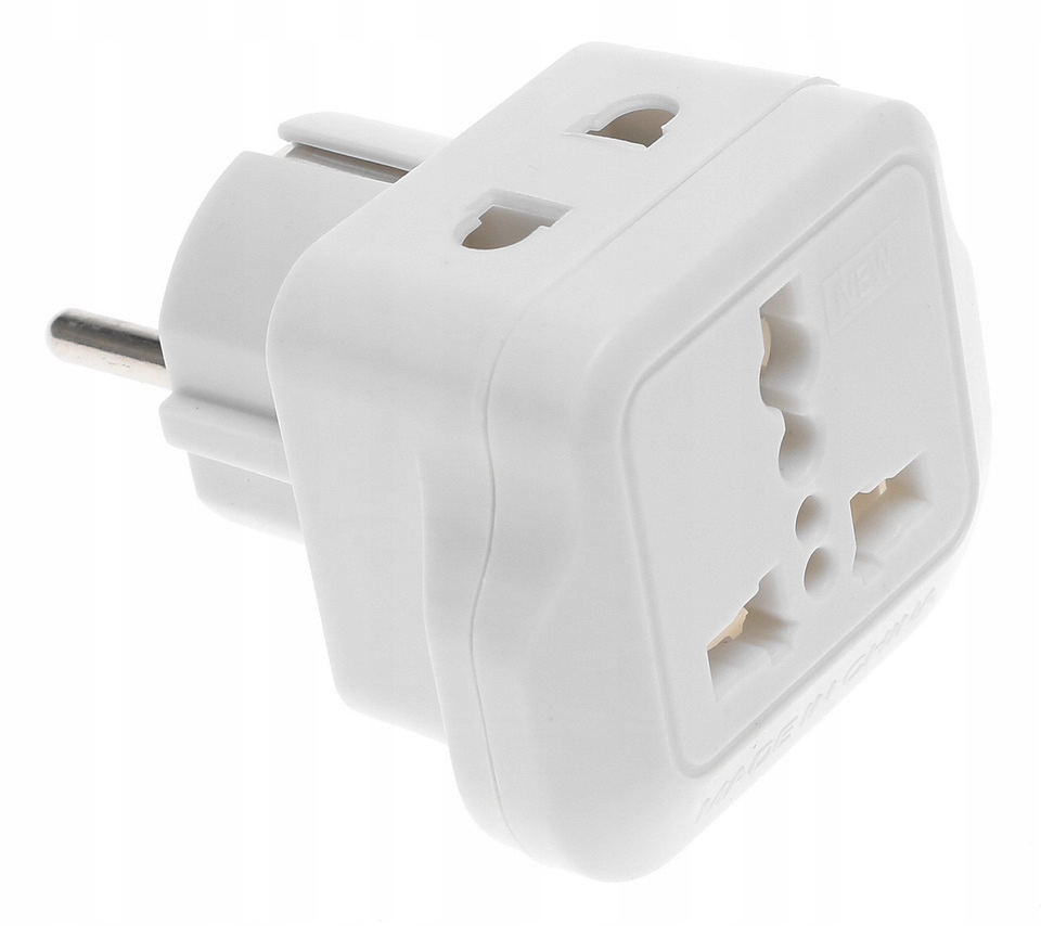 

Adapter Przejściówka Wtyczka Angielska Uk na Pl Eu