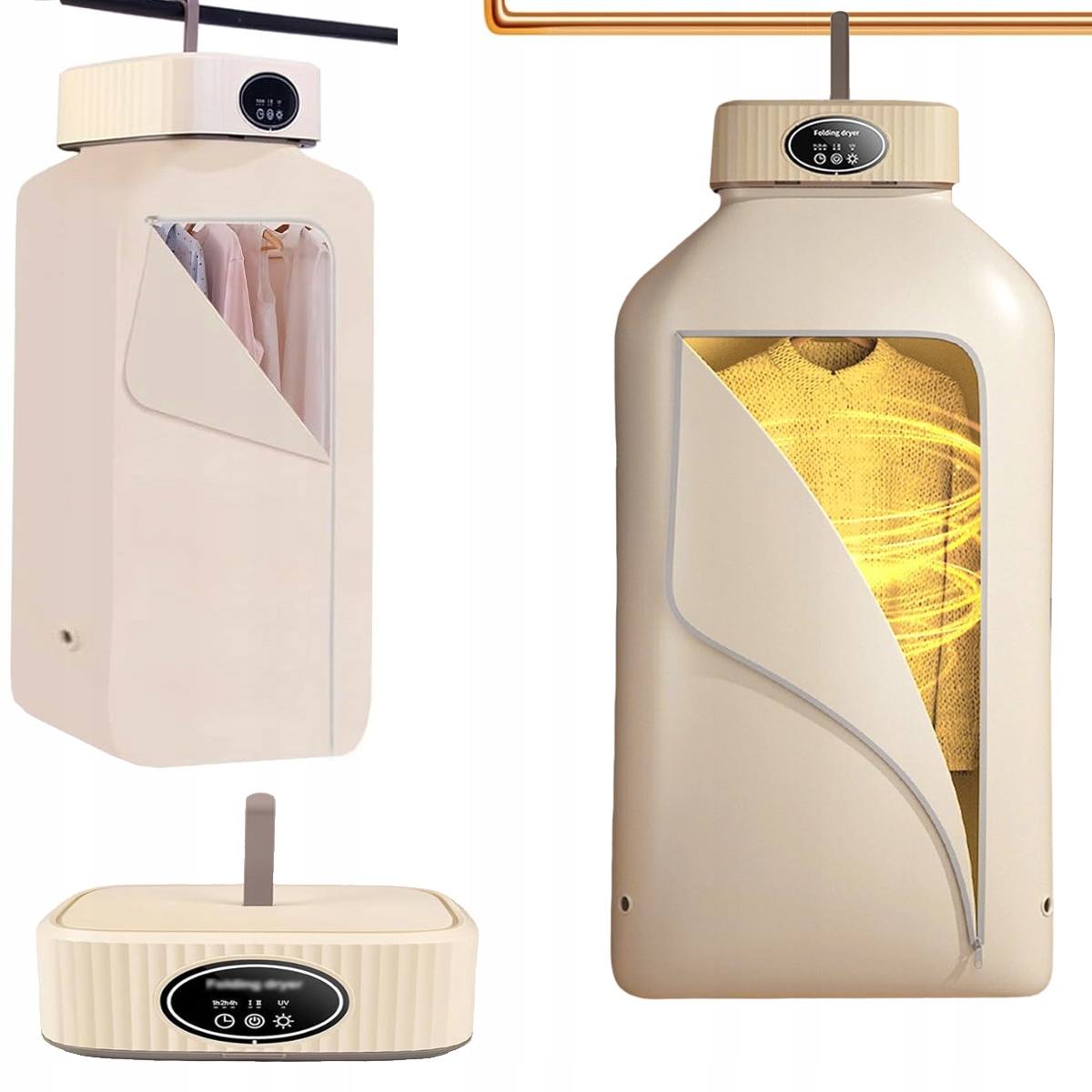 Levně Přenosná Sušák S Funkcí Uv Sterilizace A Regulací Času