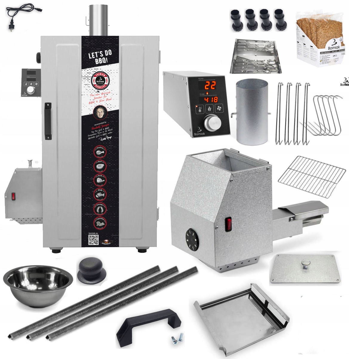 Borniak Wędzarnia Smoker BBQ Cyfrowa BBDST-70V1.4