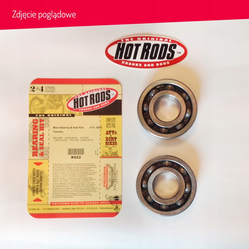 Hot Rods Ložiská Kľukového Hriadeľa Yamaha Yfz 450 R (09-20); Yfz 450 X (10-11)