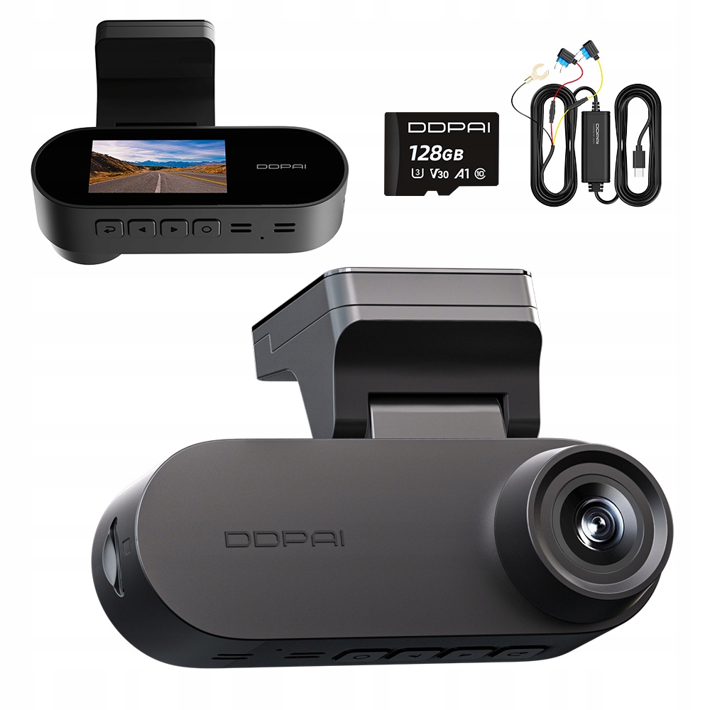 Videorekordér Ddpai N2 Automobilová 2.5K Wifi 128GB Hardwire Kit