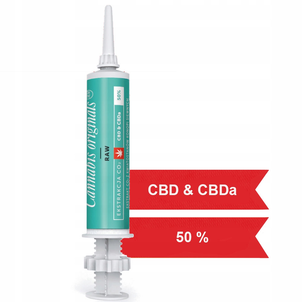 

Olejek Pasta Cbd CBDa Raw 50% Cannabis original