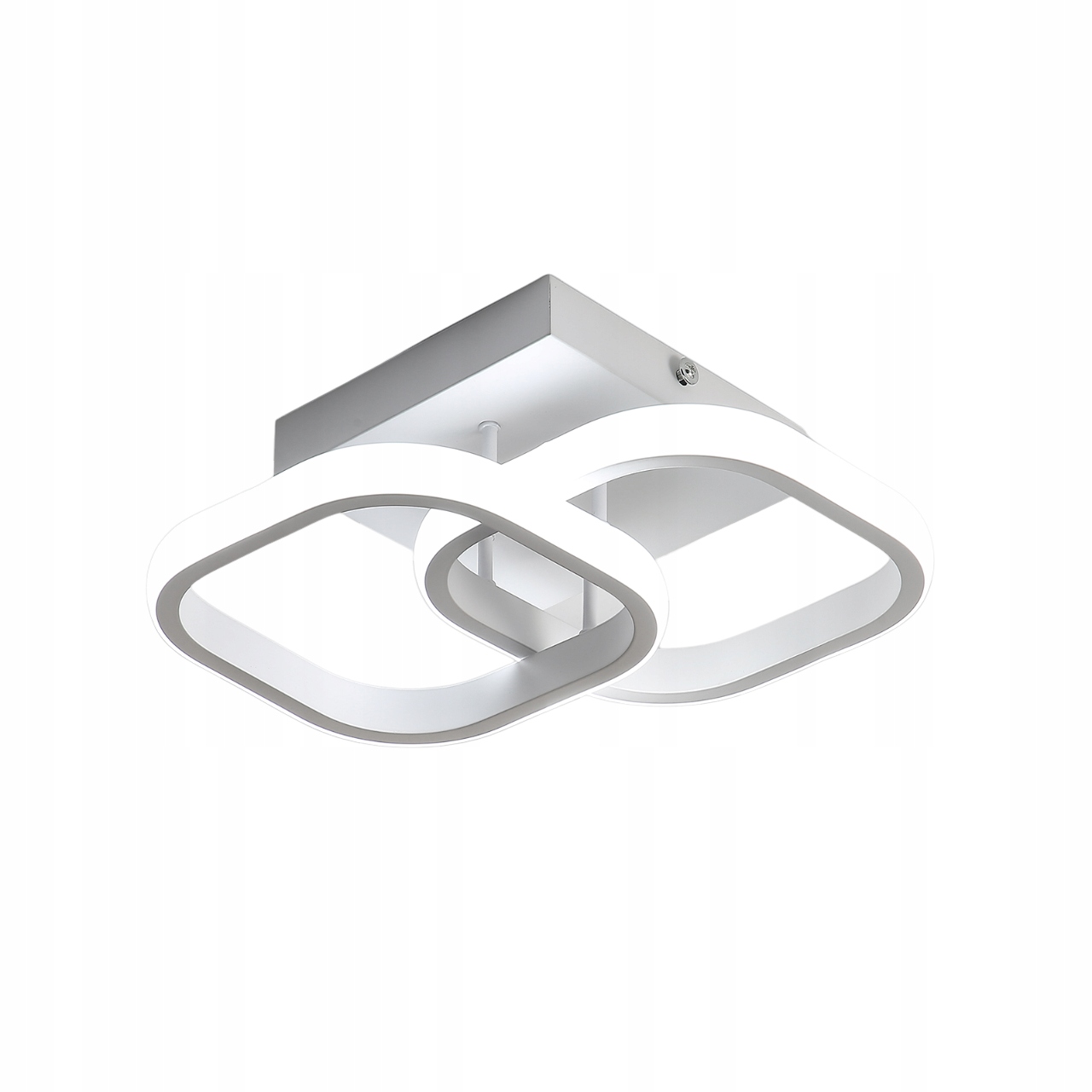 LAMPA SUFITOWA PLAFON LED ŻYRANDOL BIAŁY 6500K NOWOCZESNA DO SYPIALNI 22W