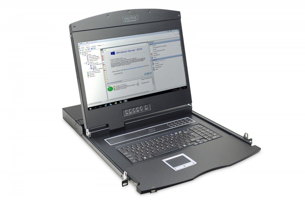 Konzola 19 LCD s touchpadom Kvm 8 portov 1U komplet káblov (8xDS-19231)