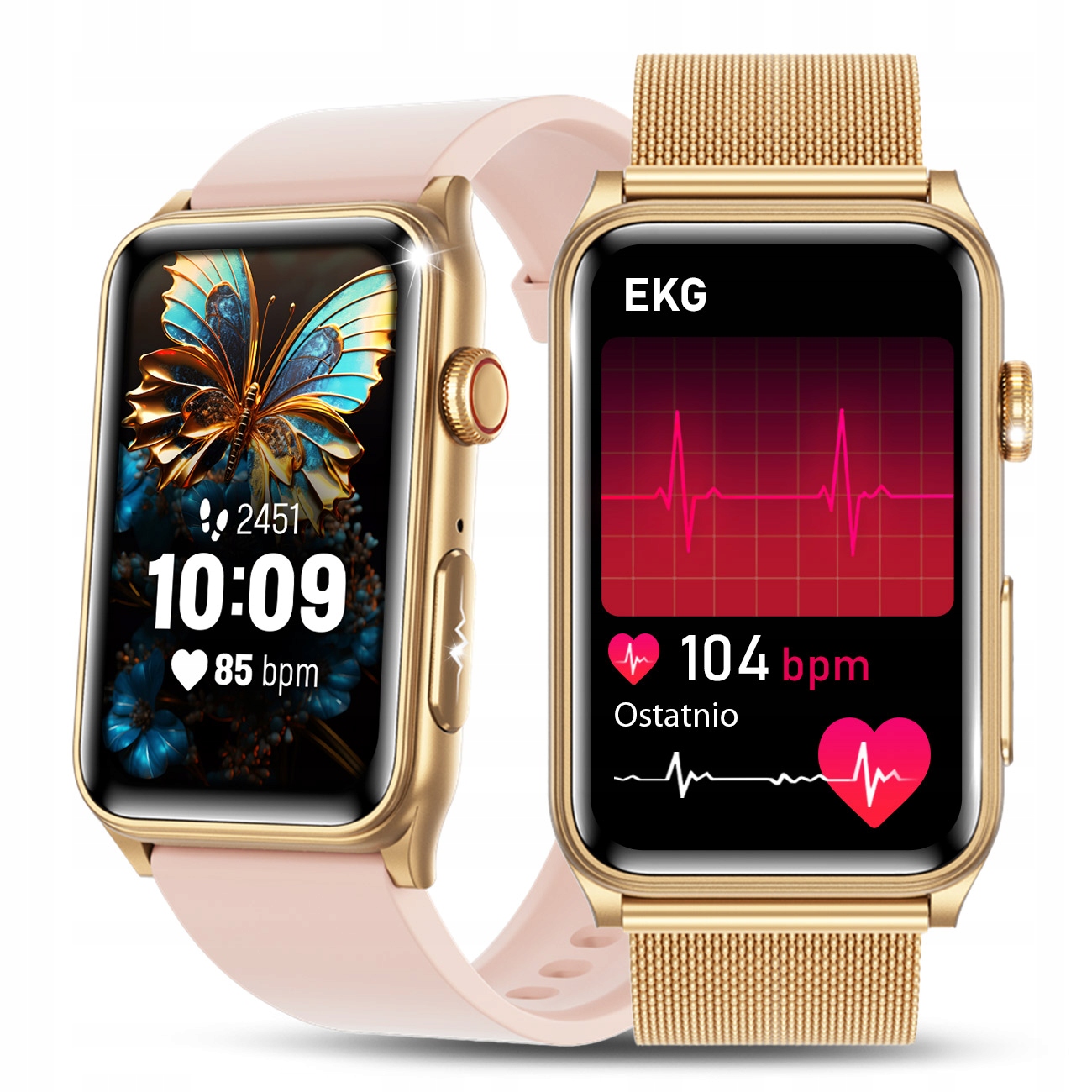 Chytré Hodinky Dámské Hodinky Ekg Hrv Měření Cukru Tlak Teplota Bmi