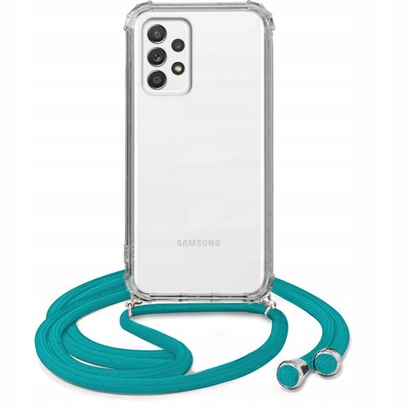 

Etui Crossbody do Samsung A52s 5G Turkus Sznurek
