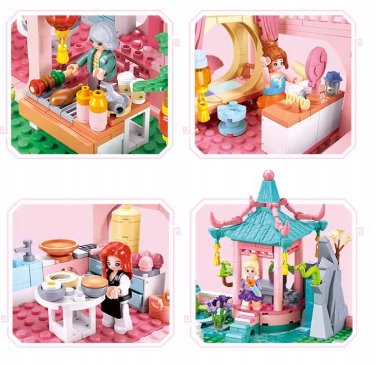 KLOCKI SLUBAN DUŻY CHIŃSKI DOM PIĘTROWA WILLA Marka Sluban