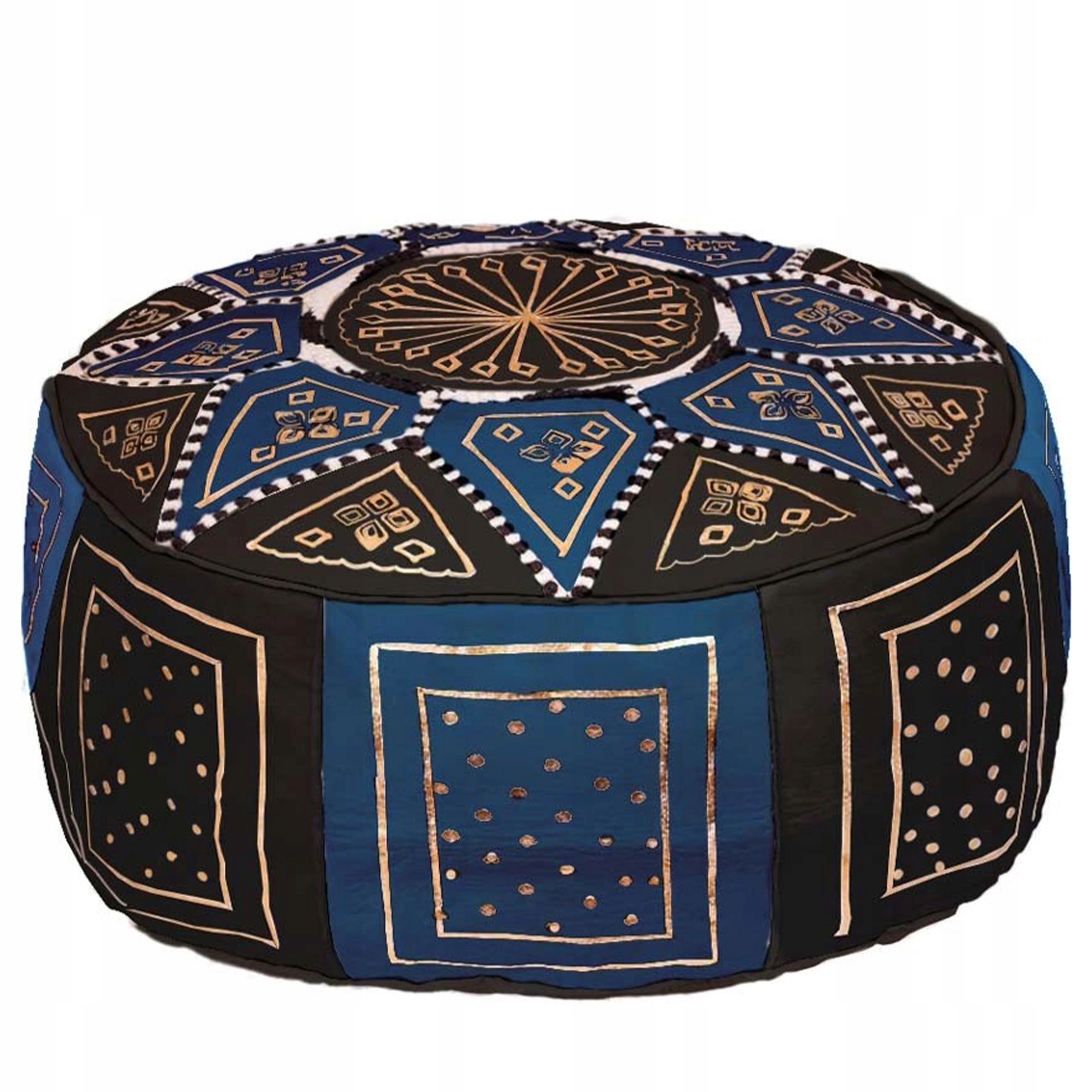 Taburetka Sedadlo Taburetka Pravá Koža Ručne Vyrobený Z Maroka Dekoratívny