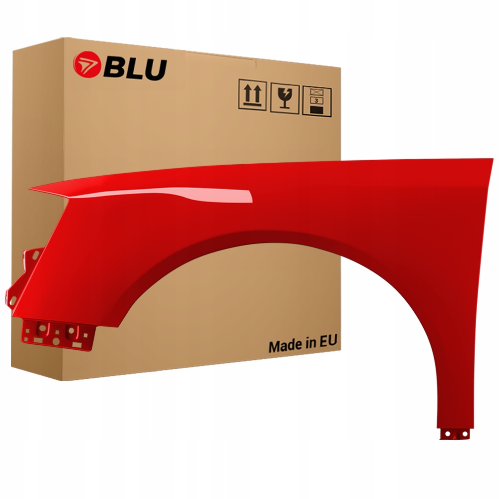 Blu Blatník Vw Passat B6 LY3D levý červený 05-10 přední pozink TornadoRot