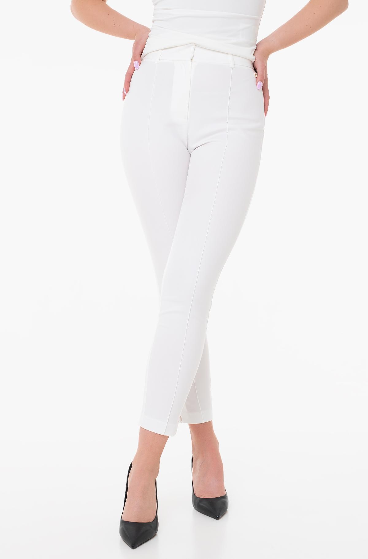 Marciano Guess Bílé Elegantní Dámské Kalhoty V Kant 42 Gga