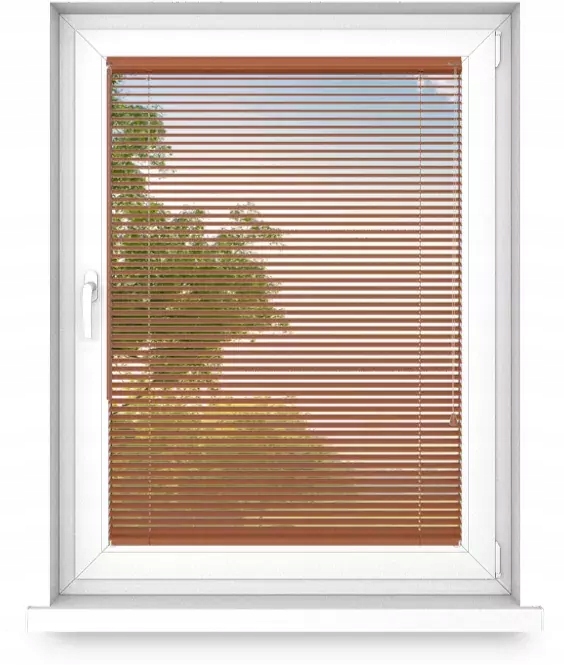 Drevená horizontálna žalúzia prírodná 25 mm 30 x 120 cm