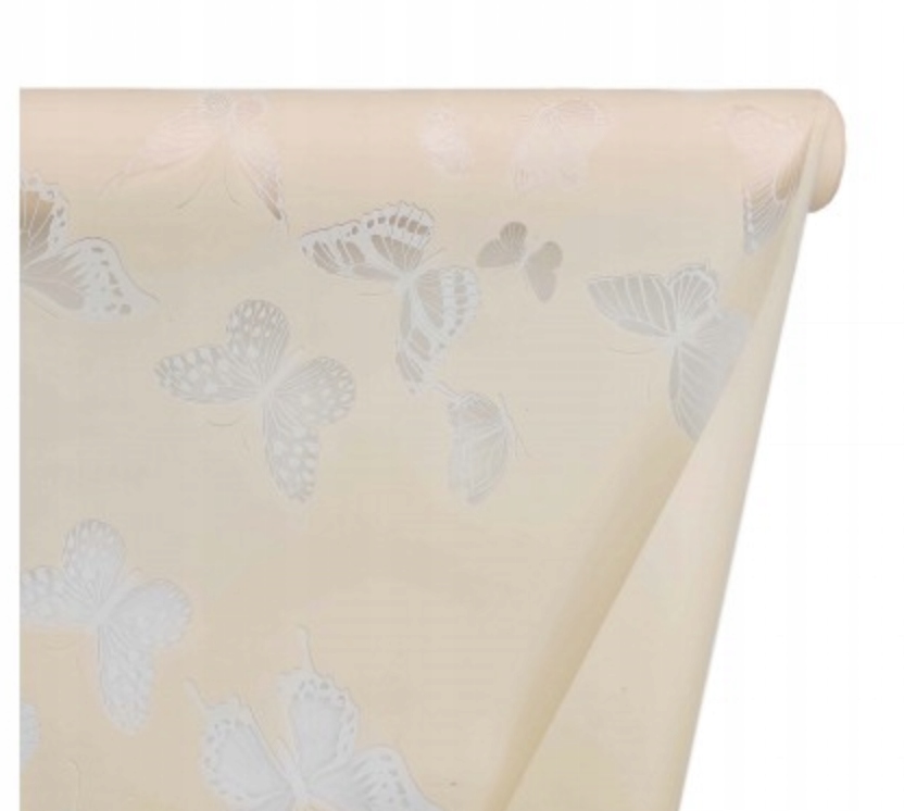 

Folia florystyczna wzór Motyle 50cm x8m Piasek