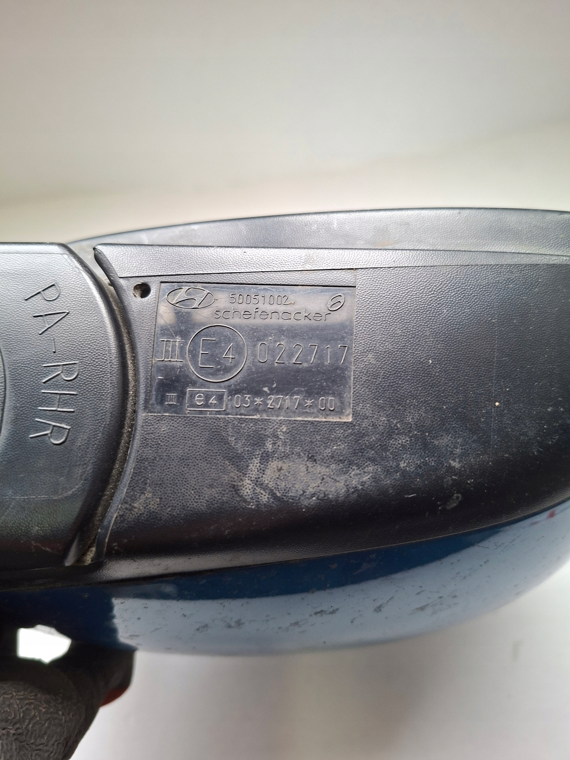 mirror right HYUNDAI I10 3PIN E4022717