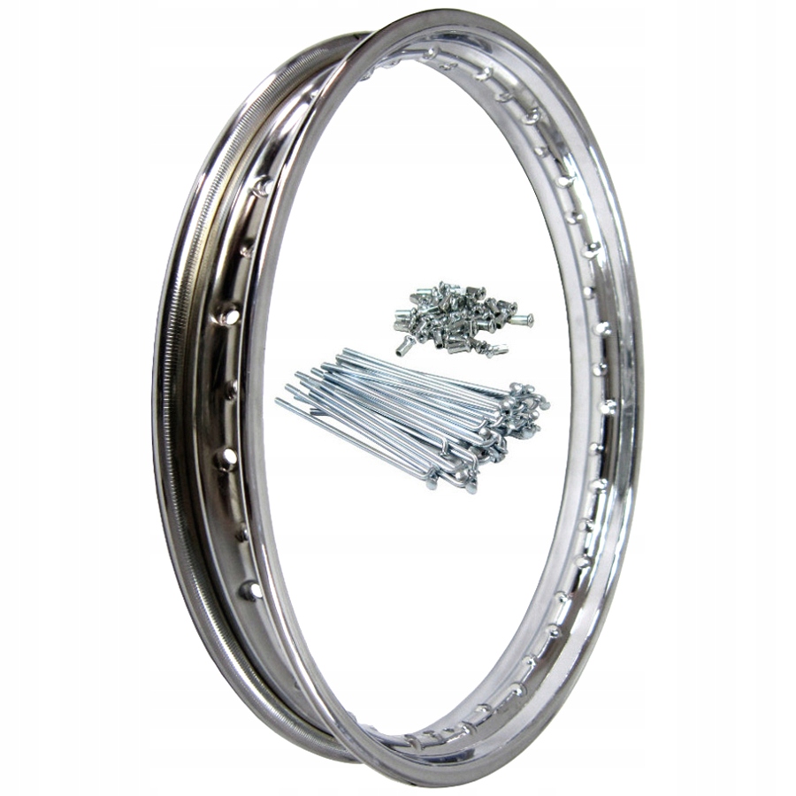 OBRECZ FELGA KOLA JUNAK 19 CALI CHROM 40 SZPRYCHY