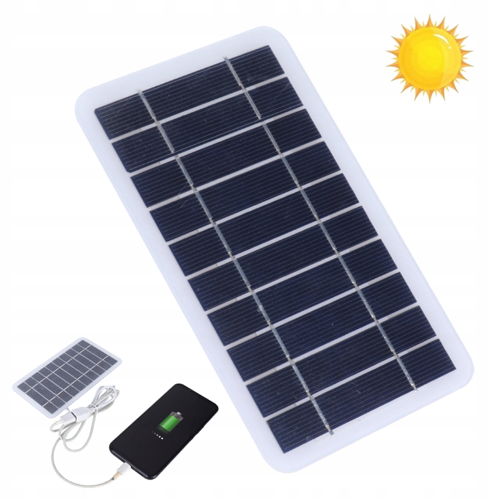 Ładowarka Słoneczna Telefonu Smartfon Panel Usb