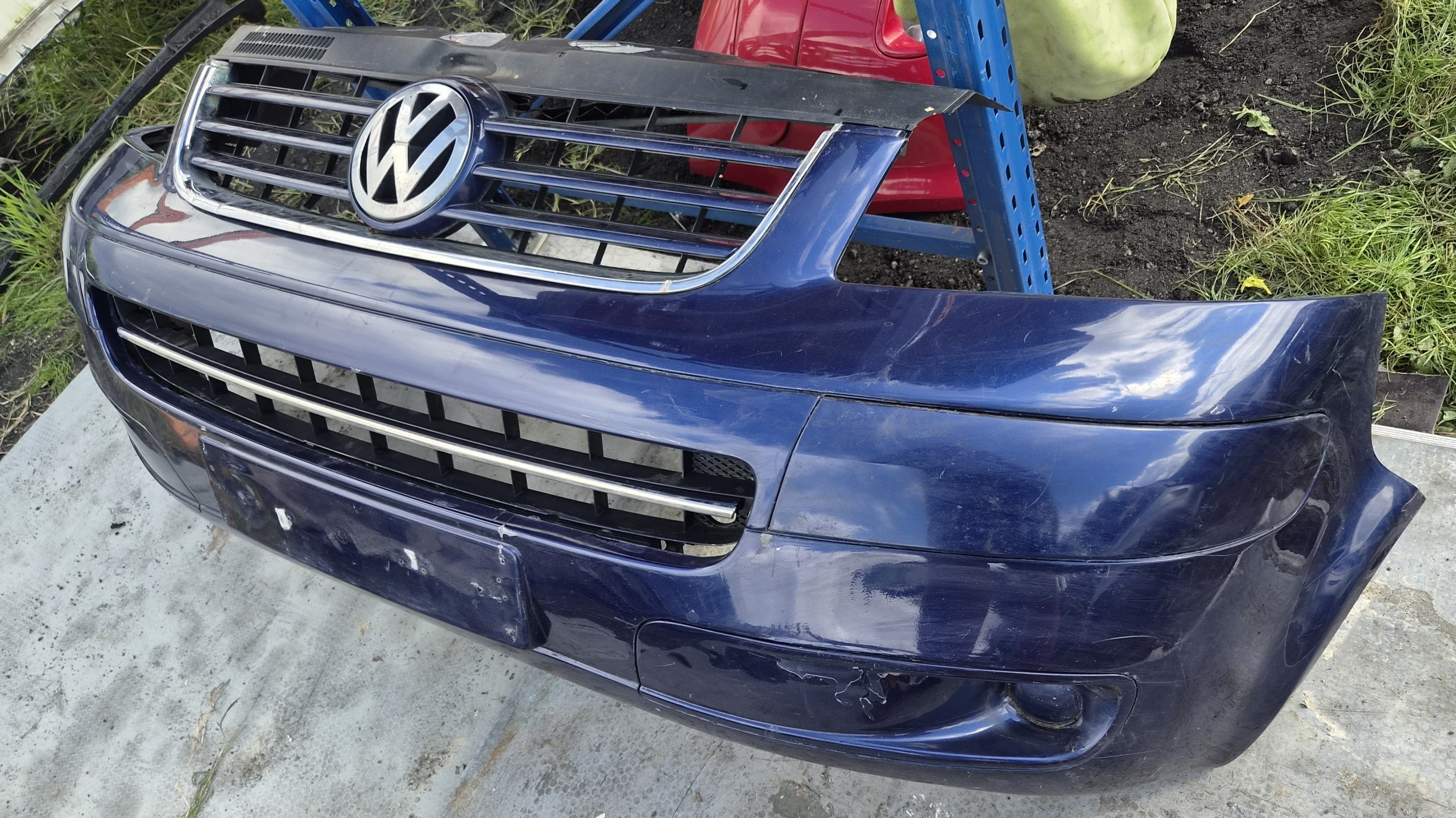 VW T5 Frontstoßstange vorne Caravelle Multivan blauer/ graphit