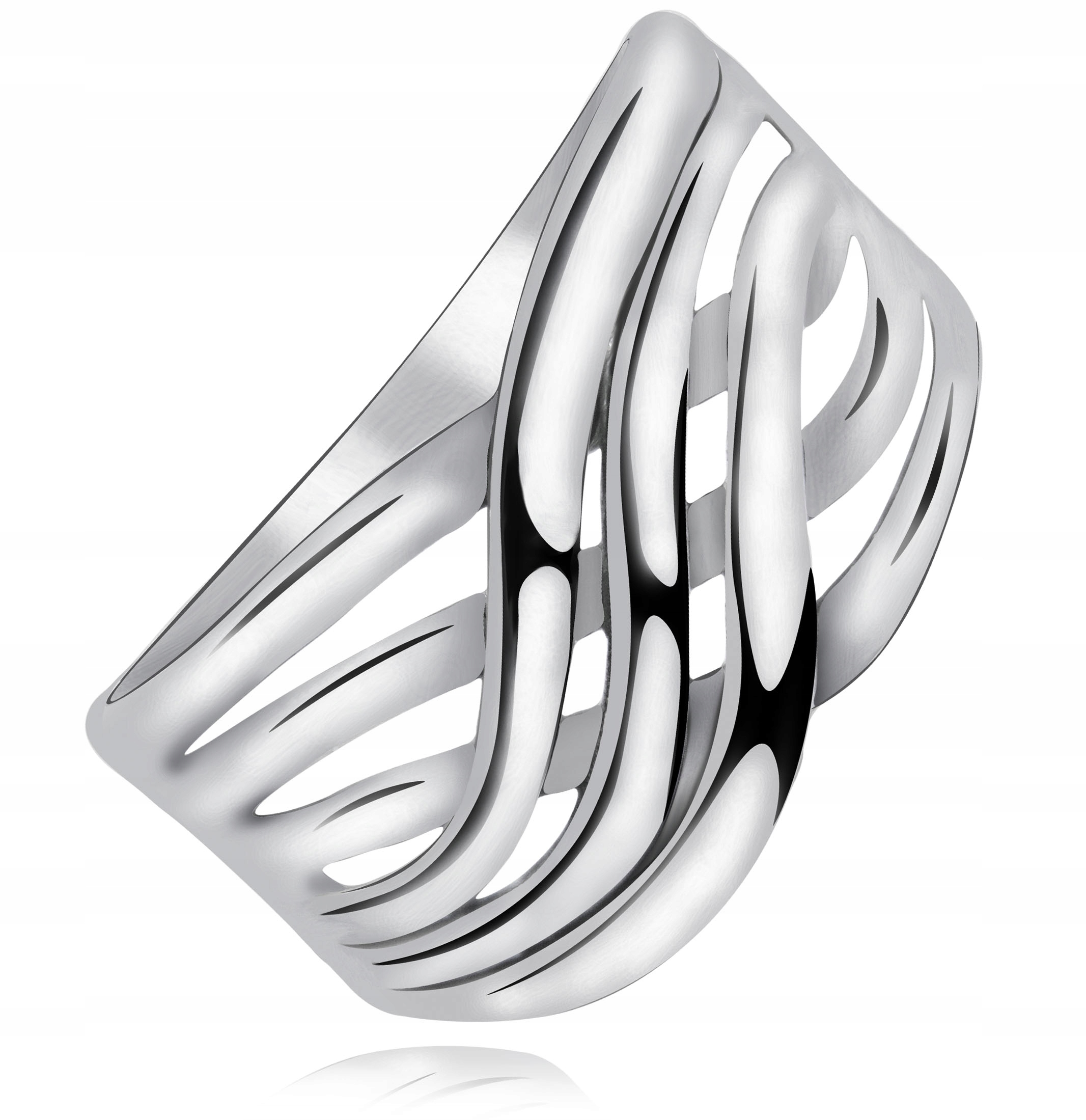 

Pierścionek Przestrzenny 3D Pleciony 925 ROZMIAR22