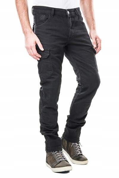 JEANSY MOTOCYKLOWE MOTTO WEAR ITALIA CARGO BLK XS