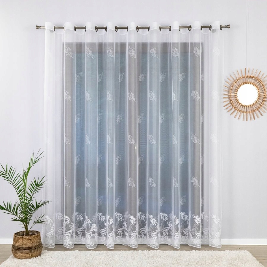 Hotová Záclona Vzdušná Liška S Průchodkami 600x140