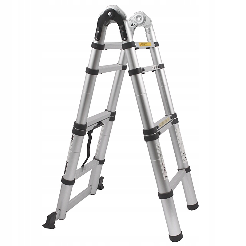 Rozkladacia teleskopická rebríková tyč hliníková 3,2 m 2x5 priečok 150 kg