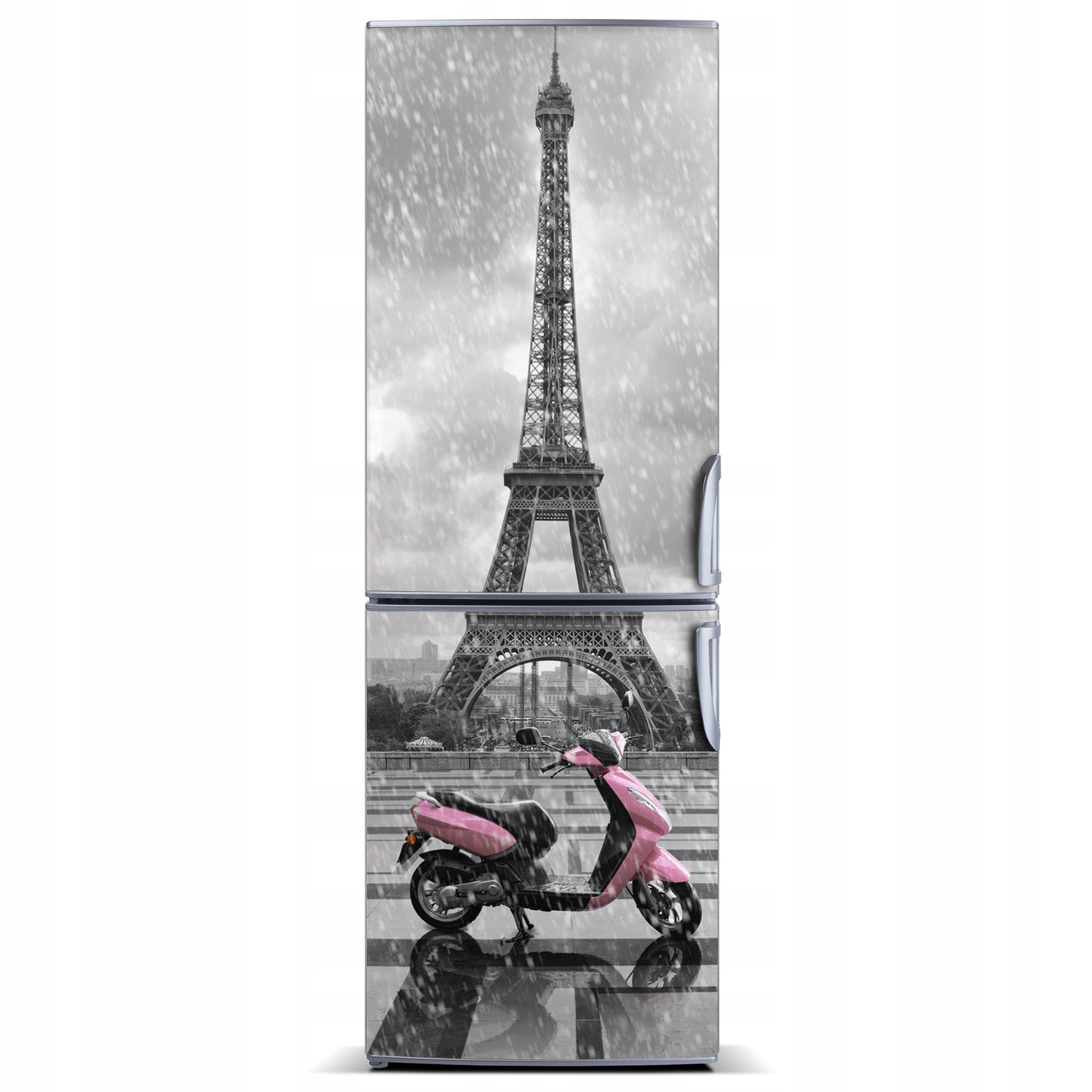 

Tapeta Magnes na lodówkę Wieża Eiffla skuter XL