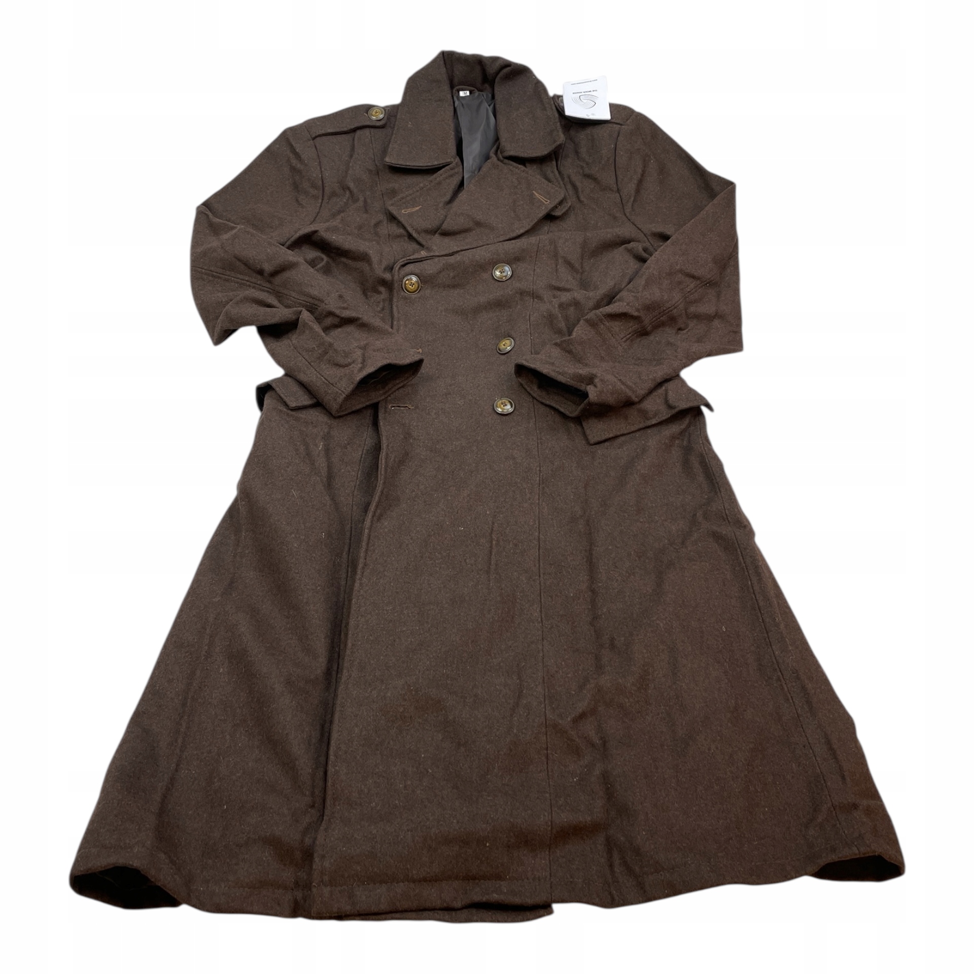Dámský kabát The Wool Maker M – vlněný, hnědý, Nový