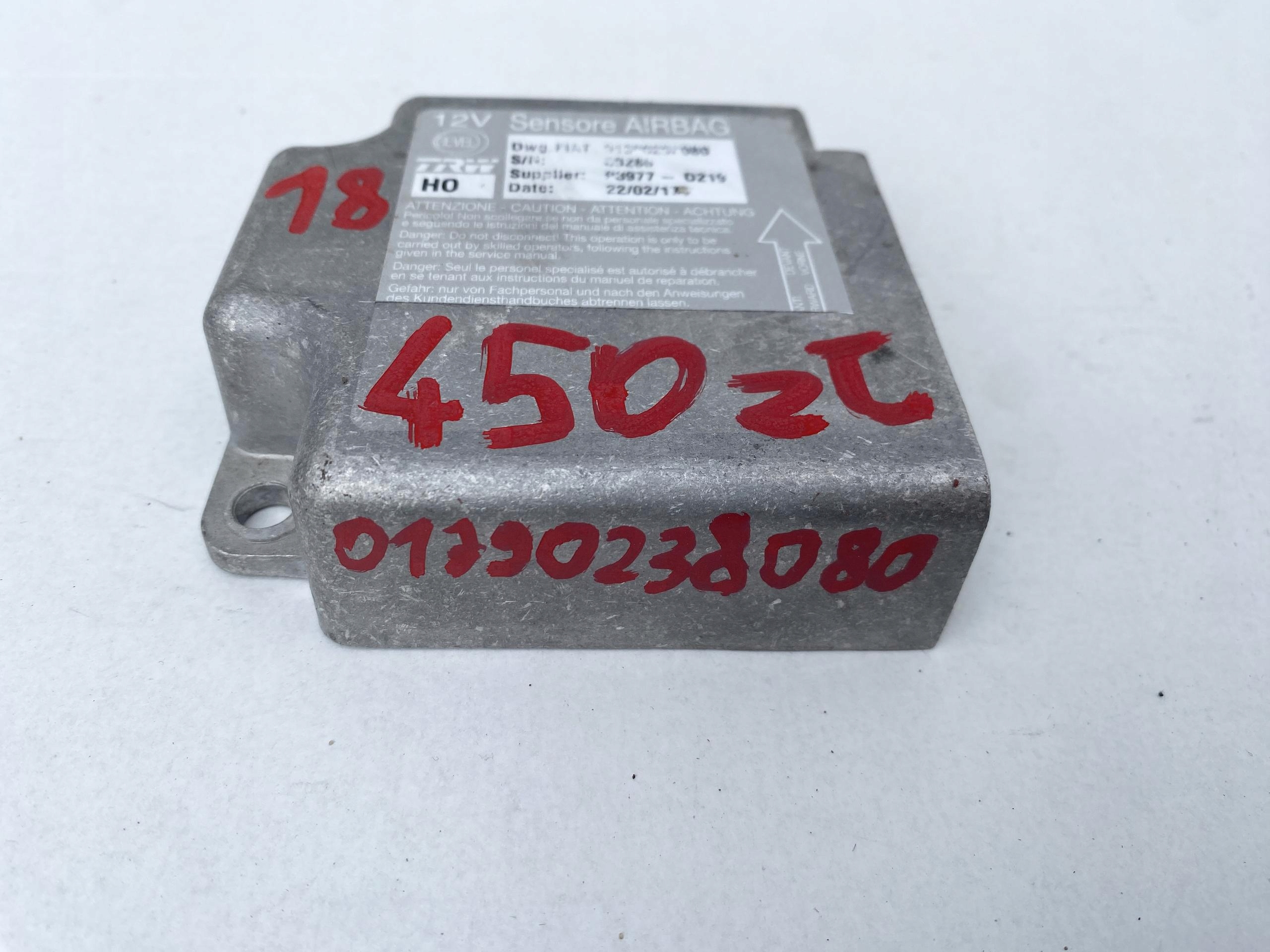 DUCATO BOXER JUMPER 14- modulo SENSOR Centralina airbag airbag 1390238080