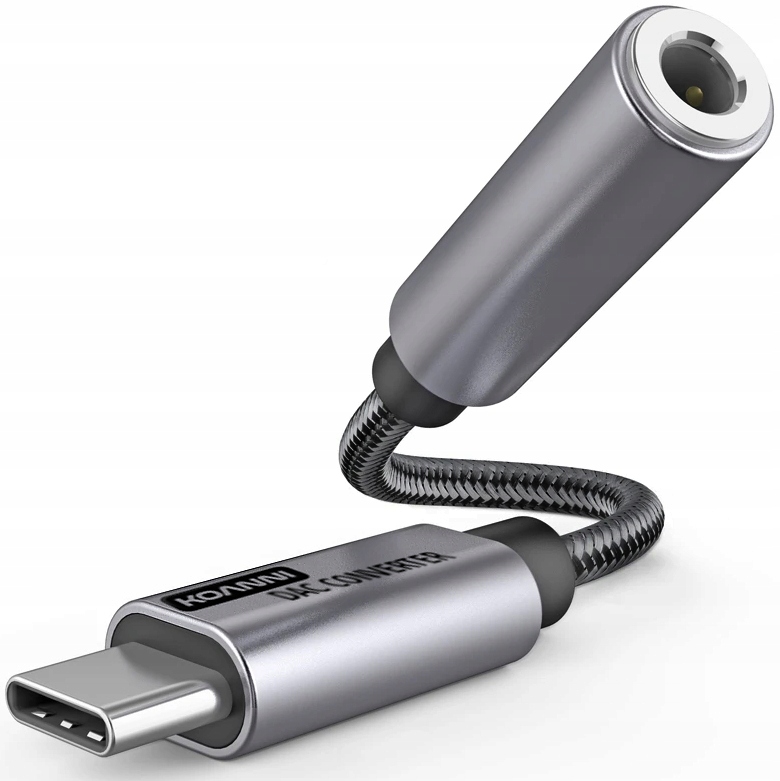 Adapter Usb C Mini Jack 3,5mm Aux Dac Przejściówka Koanni