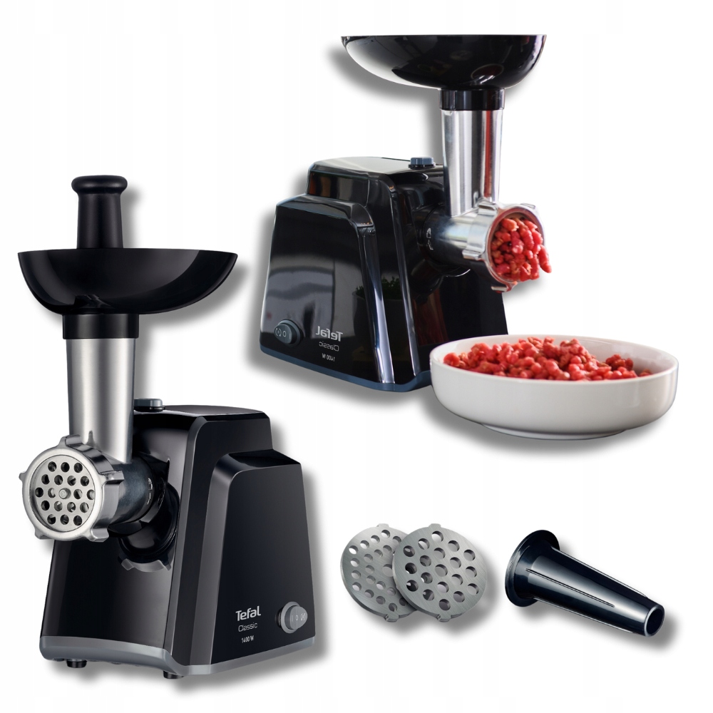 Výkonný mlýnek na maso Tefal 1400 W zpětný chod Set