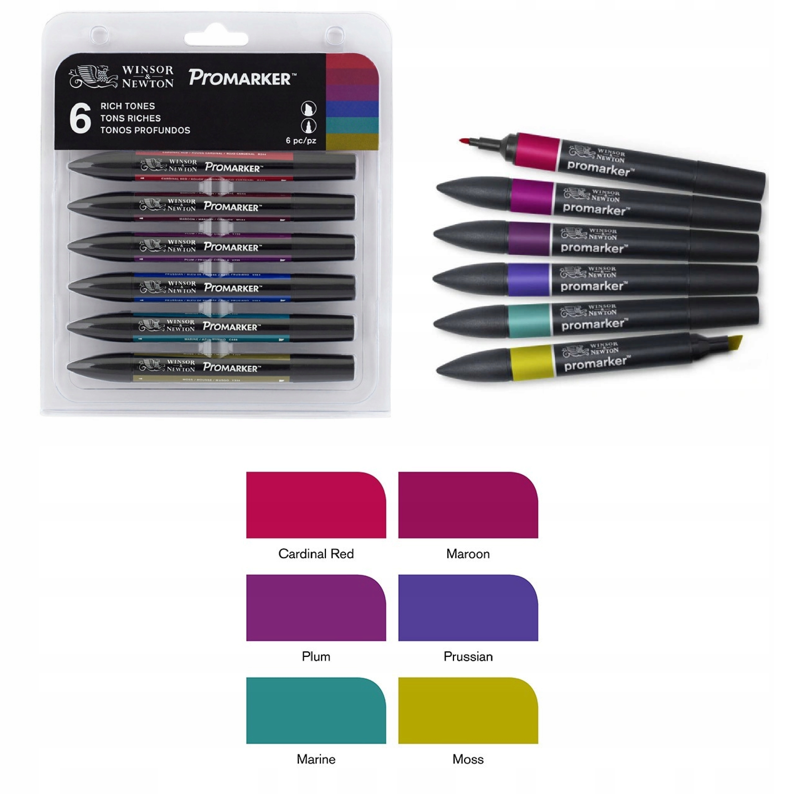 Promarker Sada Popisovačů Popisovač 6 Kol. Rich Tones