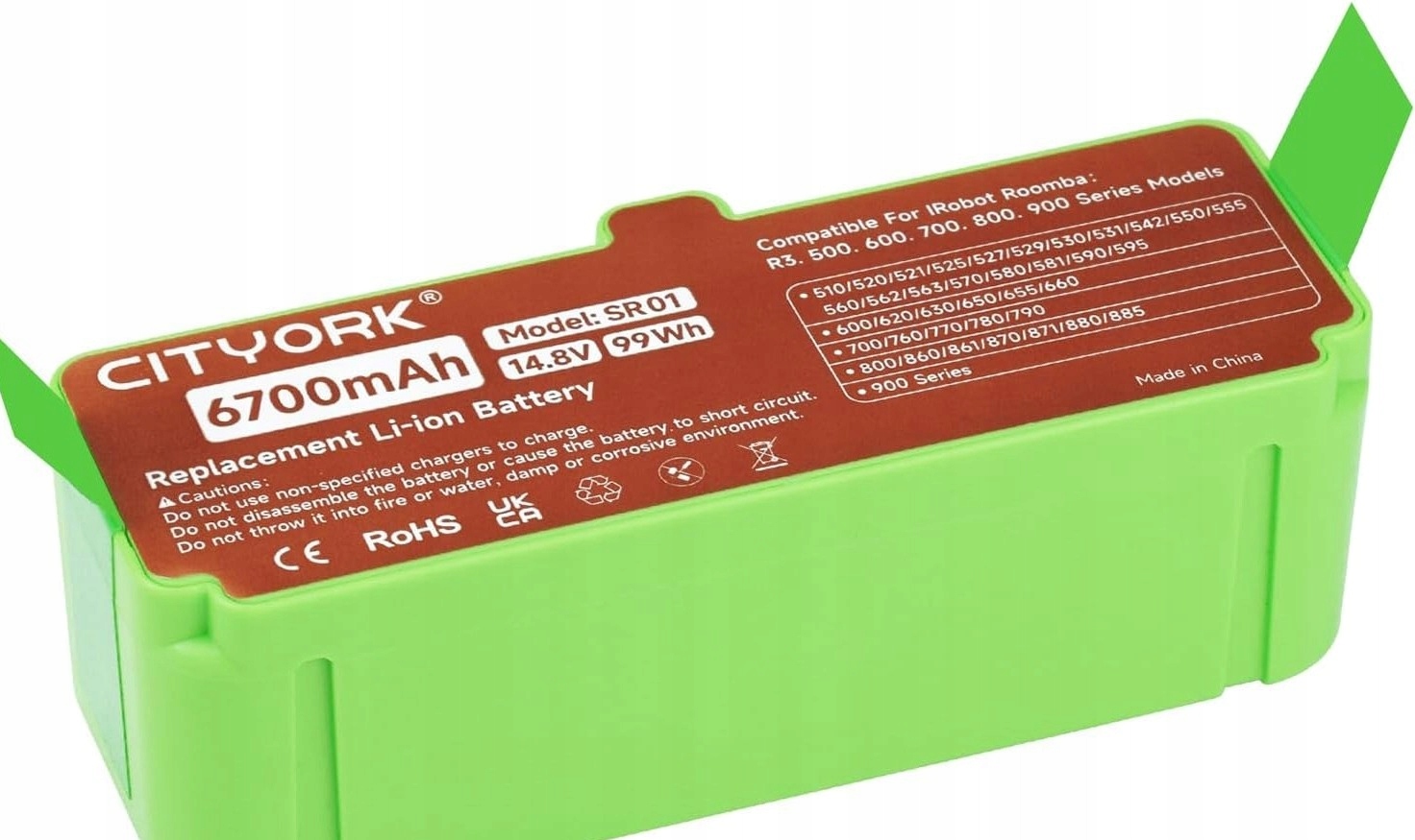 Cityork Akumulator litowo-jonowy 6700 mAh do iRobot Roomba 800/700/600/500