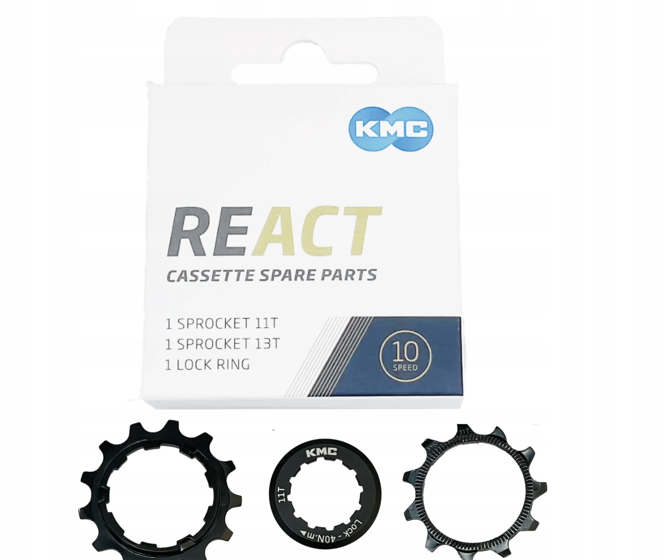 Koronki Kmc 11z i 13z do kasety React 10 speed 11-36 Box