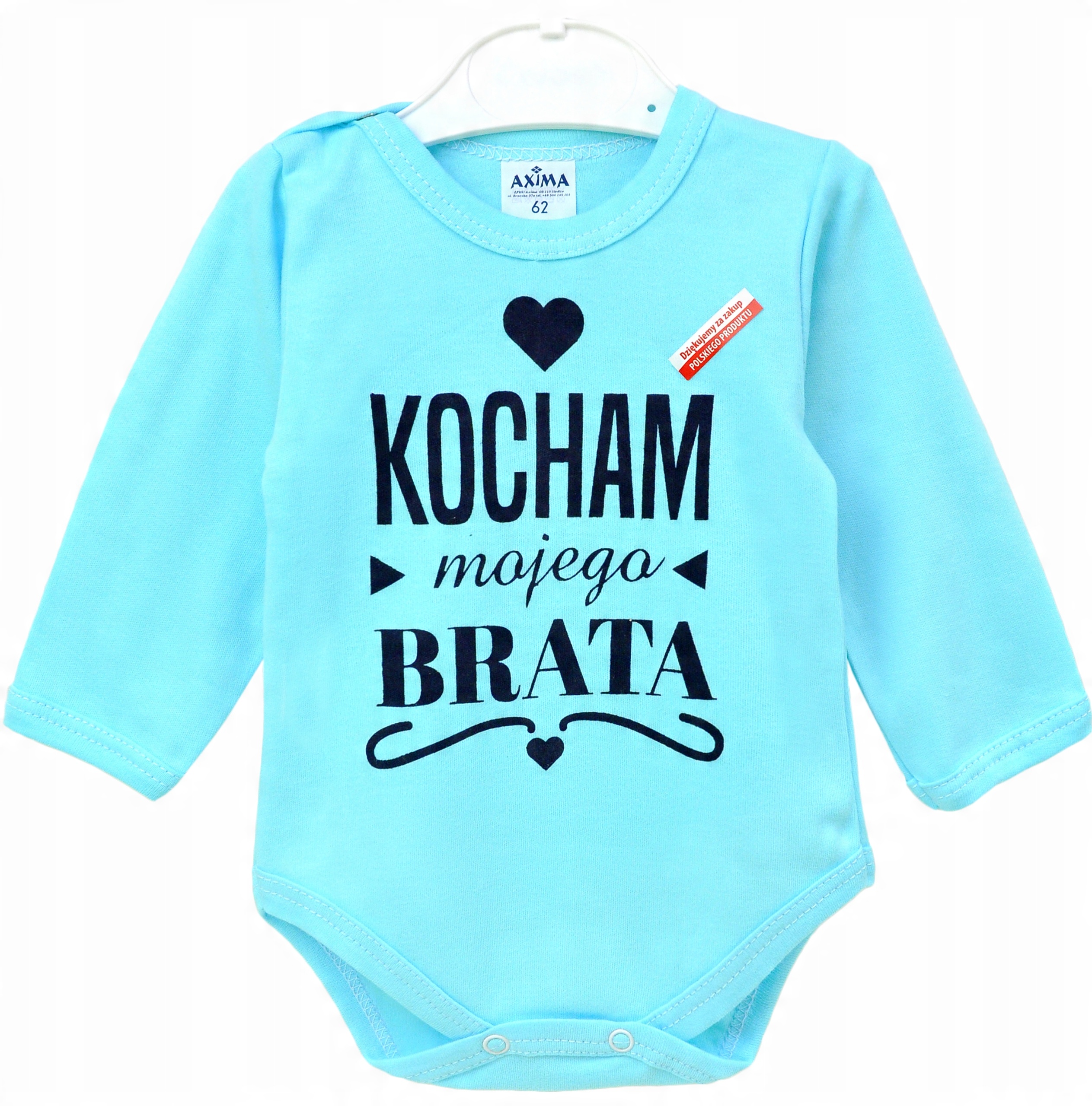 

Body dł rękaw napisy Kocham mojego brata r 74