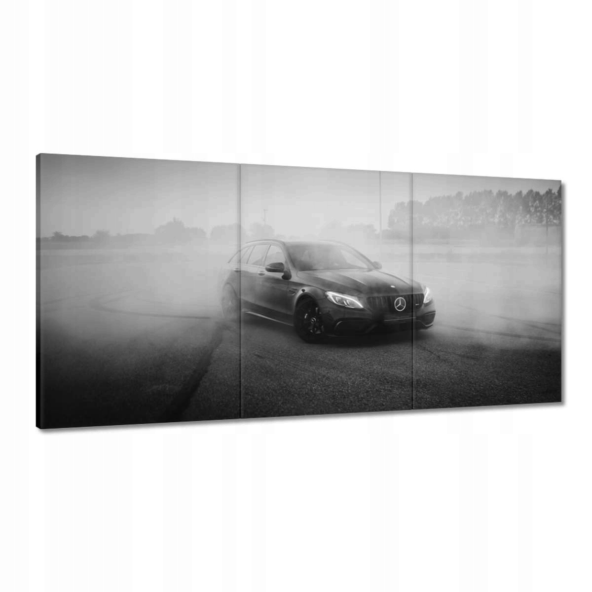 Obrazy 180x90 Mercedes v gumové mlze