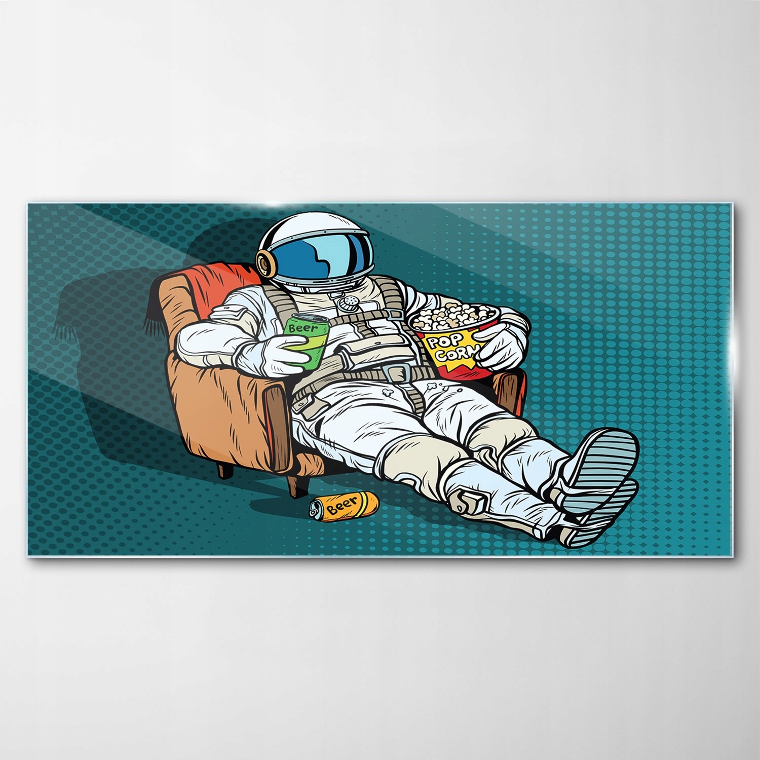 

Obraz Szklany Dekor Astronauta Niedźwiedź 140x70