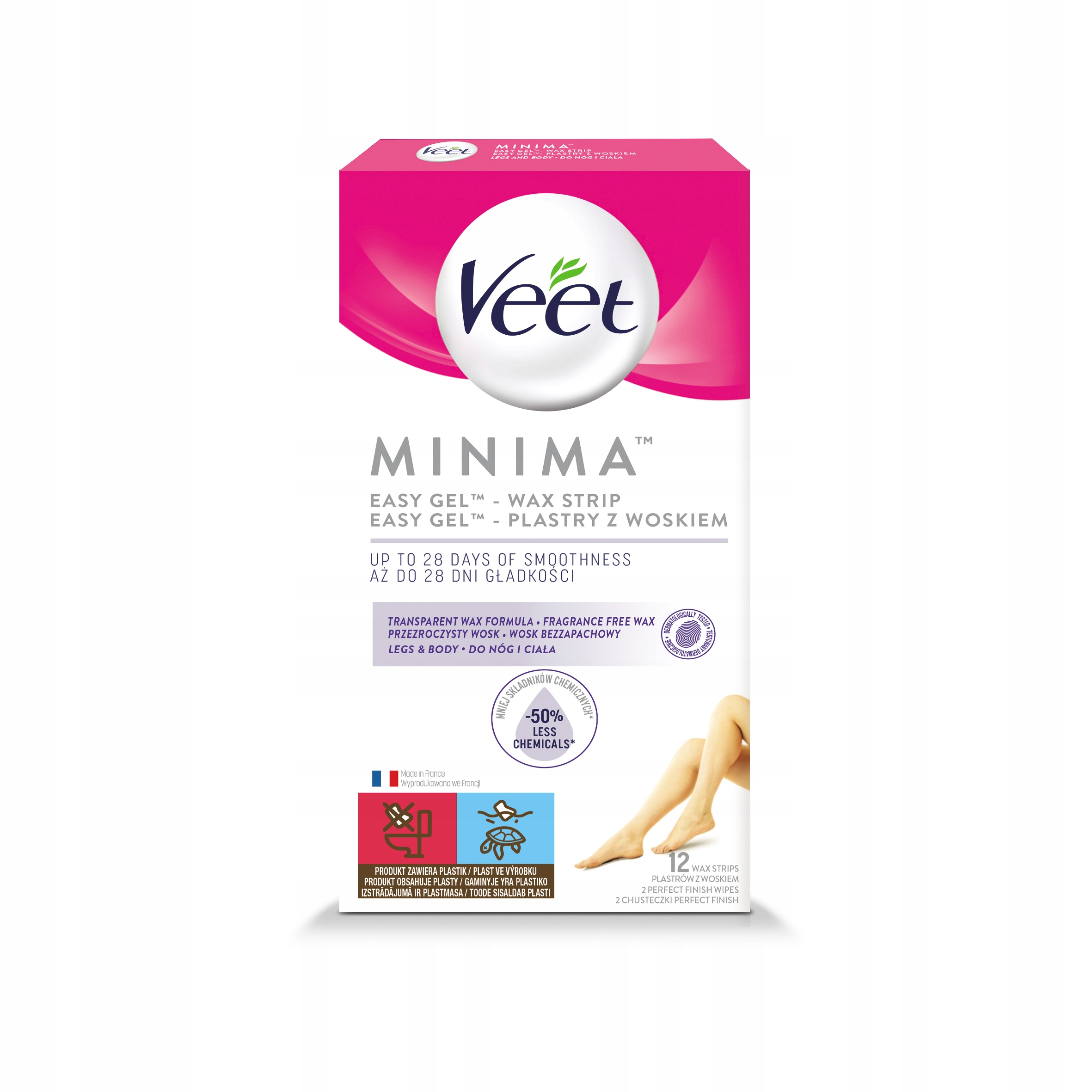 

Veet Minima Plastry z woskiem skóra wrażliwa 12szt