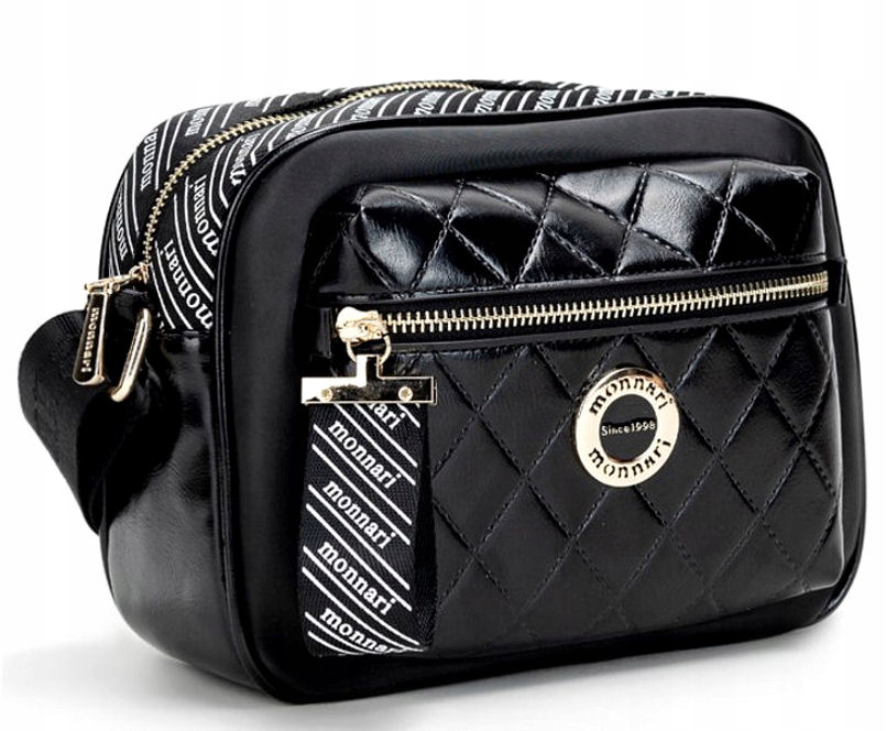 Monnari torebka listonoszka skóra ekologiczna czarny