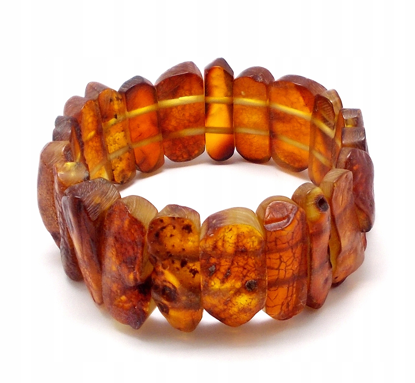 Náramek Z Broušeného Jantaru