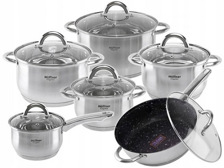 

Garnki Hoffner Zestaw 12el Indukcja Gaz 5xDNO 4450