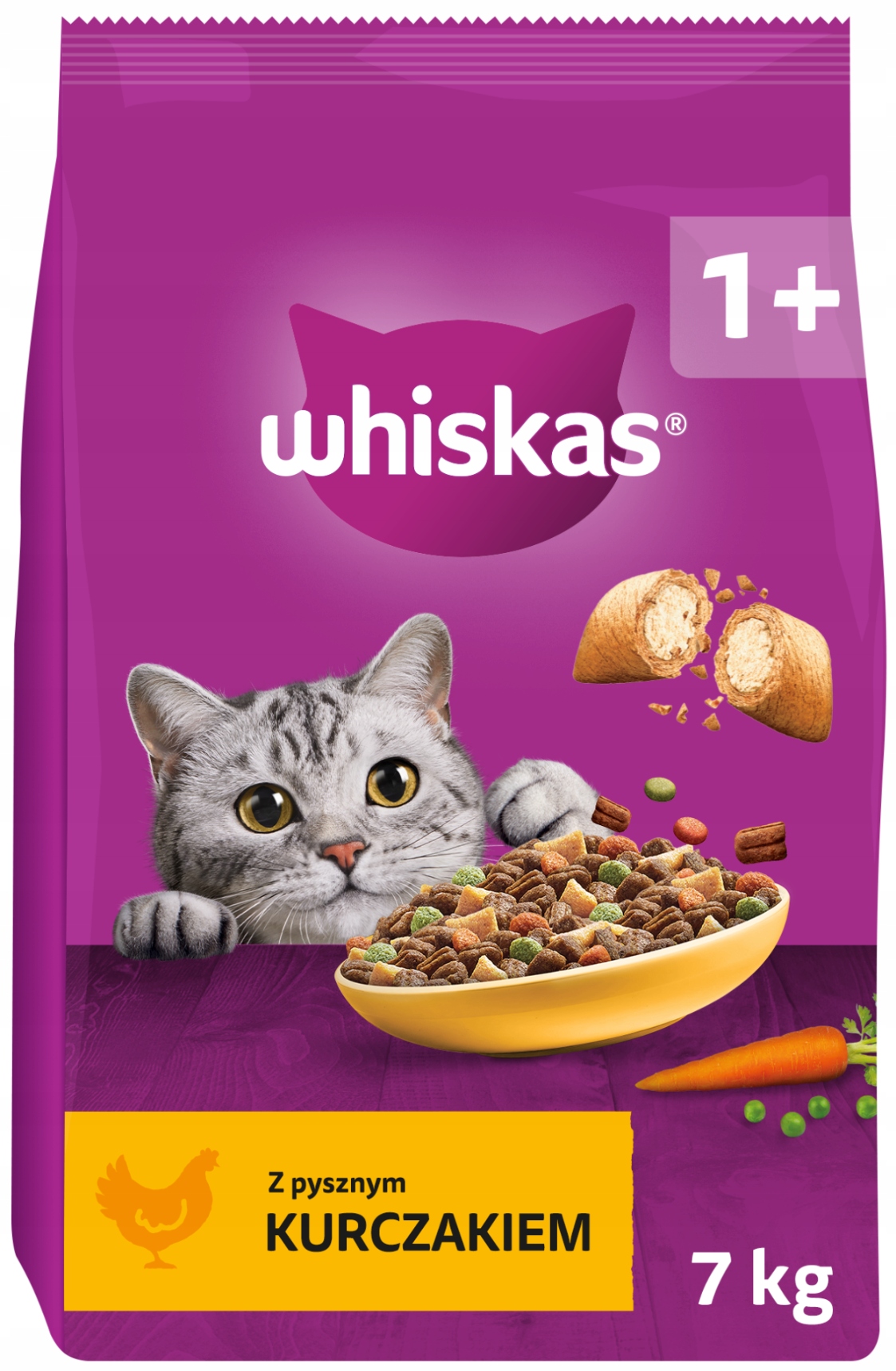 Whiskas Sucha Kurczak 7kg