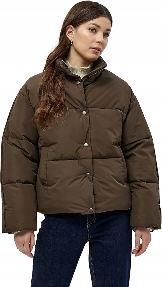 Peppercorn Hnědá Prošívaná Krátká Zateplená Bunda XL 6FA